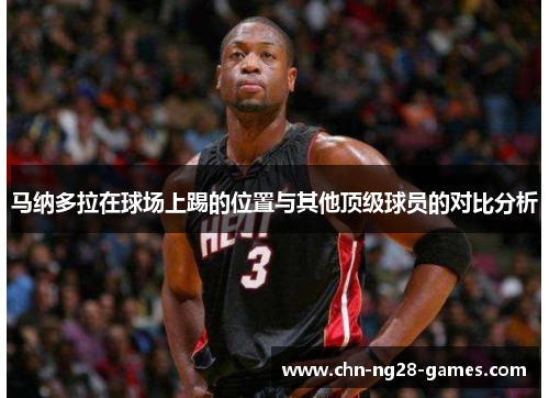 马纳多拉在球场上踢的位置与其他顶级球员的对比分析